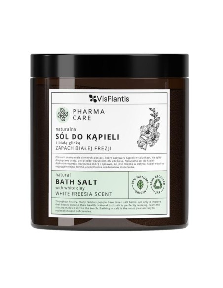 Naturalna sól do kąpieli z białą glinką Pharma Care Biała Frezja 800g - Sole do kąpieli Naturalna sól do kąpieli z białą glinką Pharma Care Biała Frezja 800g