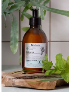 Odżywka do włosów przetłuszczających się Mięta Cynk Pharma Care 300ml 5907618136617 2
