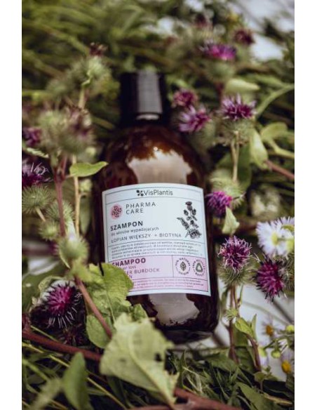 Szampon do włosów wypadających Łopian Biotyna Pharma Care 500ml 5907618136587 3