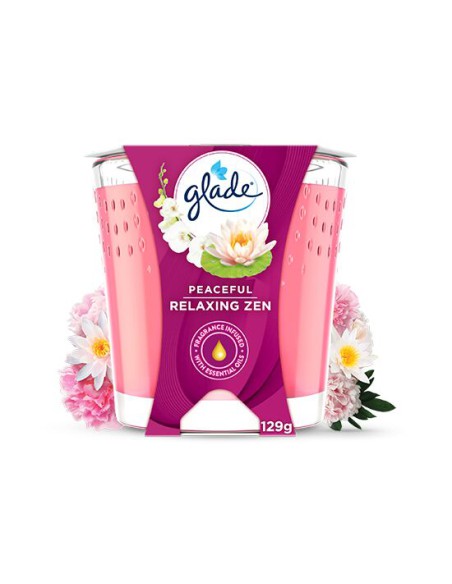 Świeca zapachowa Glade Relaxing Zen 129g - Świece zapachowe Świeca zapachowa Glade Relaxing Zen 129g 5000204106091
