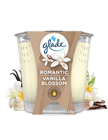 Świeca zapachowa Glade Romantic Vanilla Blossom 129g - Świece zapachowe
