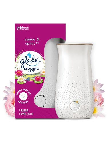 Automatyczny odświeżacz powietrza Glade Sense & Spray + wkład Relaxing Zen 5000204075618 3