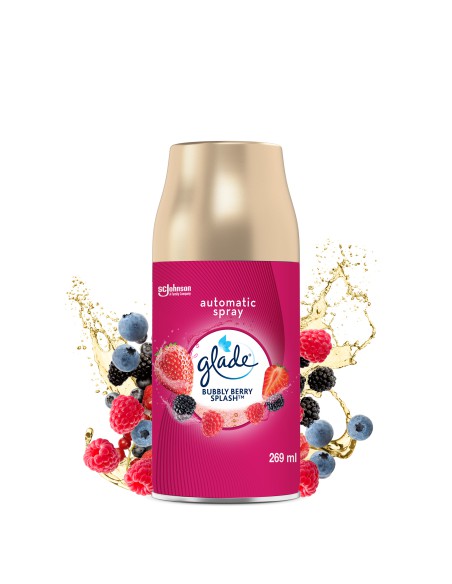 Owocowy wkład do odświeżacza powietrza Glade Automatic Spray Bubbly Berry Splash 269ml 5000204256321