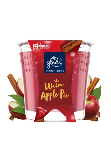 Świeca zapachowa Glade o zapachu Warm Apple Pie 129g 5000204317114