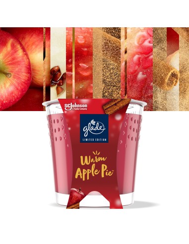 Świeca zapachowa Glade o zapachu Warm Apple Pie 129g 5000204317114 5