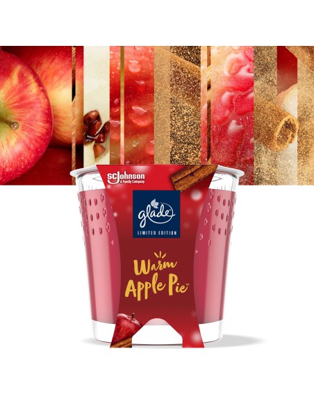 Świeca zapachowa Glade o zapachu Warm Apple Pie 129g 5000204317114 5