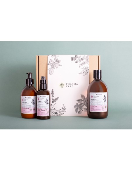 Zestaw łopianowy przeciw wypadaniu włosów Pharma Care Szampon + Odżywka + Wcierka - Zestawy do włosów Zestaw łopianowy przeciw wypadaniu włosów Pharma Care Szampon + Odżywka + Wcierka 5907618138116 2