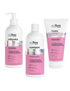 Zestaw do włosów wymagających głębokiej regeneracji so!flow Szampon + Odżywka + Maska 5907618138062