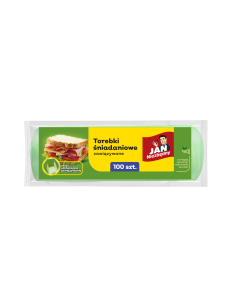 Torebki śniadaniowe zawiązywane 100szt Jan Niezbędny 5900536256344