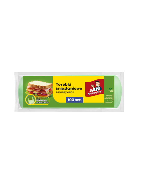 Torebki śniadaniowe zawiązywane 100szt Jan Niezbędny 5900536256344