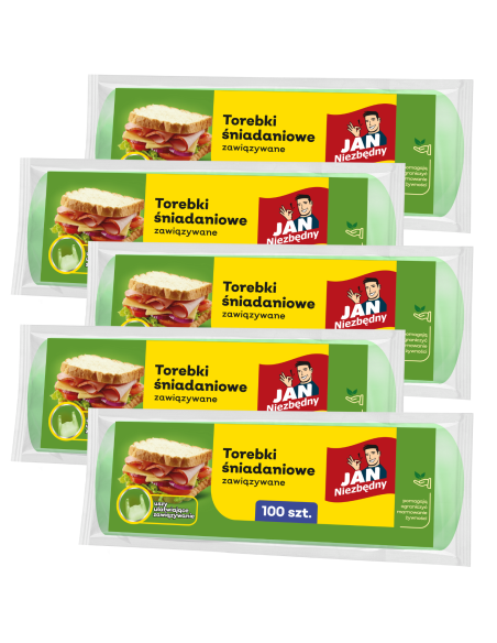 Wiązane torebki śniadaniowe 500szt Jan Niezbędny 5900536256344