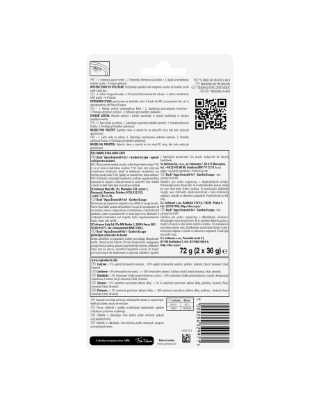 Zawieszki do WC barwiące wodę Duck Aqua Emerald Garden Escape 2x36g 5000204329971 2