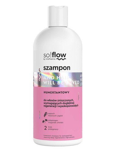 Humektantowy szampon do włosów wysokoporowatych i zniszczonych so!flow 300ml - Szampony do włosów