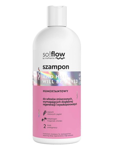 Humektantowy szampon do włosów wysokoporowatych i zniszczonych so!flow 300ml 5907618136396