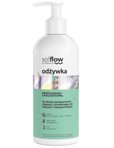 Proteinowo-emolientowa odżywka do włosów niskoporowatych pozbawionych objętości so!flow 300ml 5907618136341