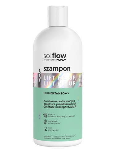 Humektantowy szampon do włosów niskoporowatych i pozbawionych objętości so!flow 300ml - Szampony do włosów
