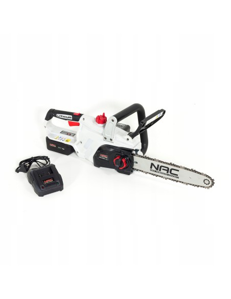 Lekka piła łańcuchowa akumulatorowa NAC CB18E-30-B40-S 18V, 30 cm 12" + akumulator z ładowarką 5900607535736