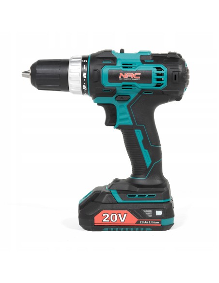 Wiertarko-wkrętarka akumulatorowa NAC CDB2-40-S-LI-20V + duży zestaw akcesoriów 5902490787476 4