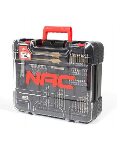 Wiertarko-wkrętarka akumulatorowa NAC CDB2-40-S-LI-20V + duży zestaw akcesoriów 5902490787476 11