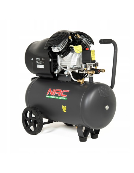 Dwutłokowy kompresor olejowy NAC OL-V2-L-50-2.2-IN, 50 L 1500 W 392l/min. 5902490787735