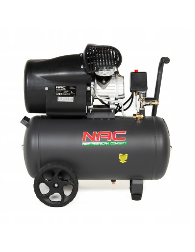 Dwutłokowy kompresor olejowy NAC OL-V2-L-50-2.2-IN, 50 L 1500 W 392l/min. 5902490787735 2