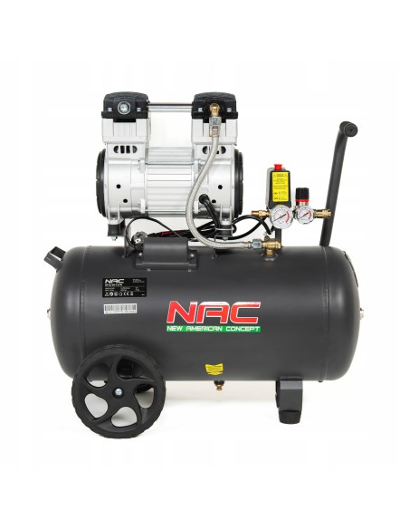 Cichy kompresor bezolejowy NAC OF-SL-50-1.5-IN, zbiornik 50 l - 1500 W 5902490787766 2