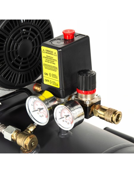 Cichy kompresor bezolejowy NAC OF-SL-50-1.5-IN, zbiornik 50 l - 1500 W 5902490787766 6