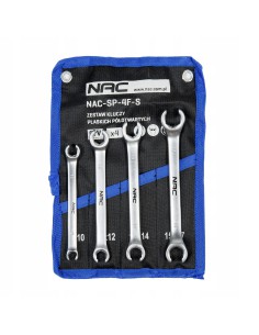 Zestaw praktycznych kluczy płaskich półotwartych NAC SP-4F-S - rozm. 8 do 17 mm 5902490787629 2