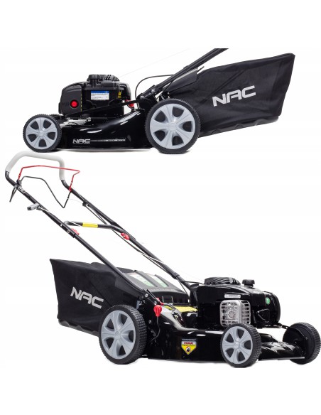 Prosta w obsłudze kosiarka spalinowa o szerokości koszenia 46 cm NAC LS46-500E-H silnik Briggs&Stratton 140 cm³ 5902067850534