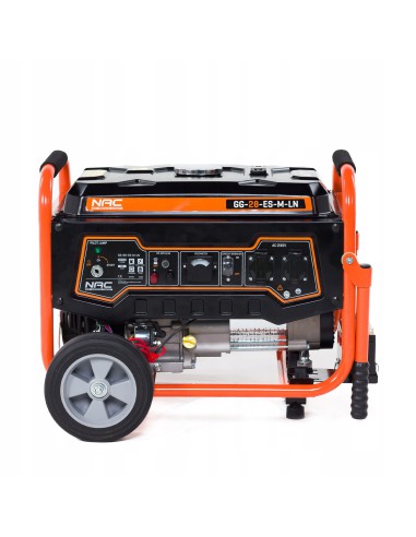 Generator prądu z elektrycznym rozrusznikiem NAC GG-28-ES-M-LN, 3000 W 5902490783164 3