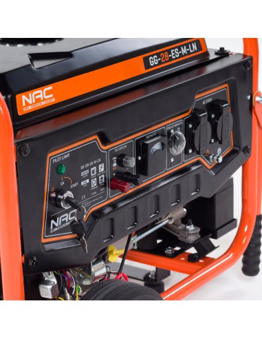 Generator prądu z elektrycznym rozrusznikiem NAC GG-28-ES-M-LN, 3000 W 5902490783164 9