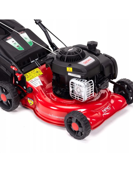 Lekka i prosta w obsłudze kosiarka spalinowa NAC LP42-300 z silnikiem Briggs 125 CM³ 1,7KW szerokość koszenia 42 cm 5907510483451 2