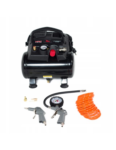Lekki i wydajny kompresor bezolejowy NAC OFC-6-12-K-GT + zestaw akcesoriów 5902490743168 2