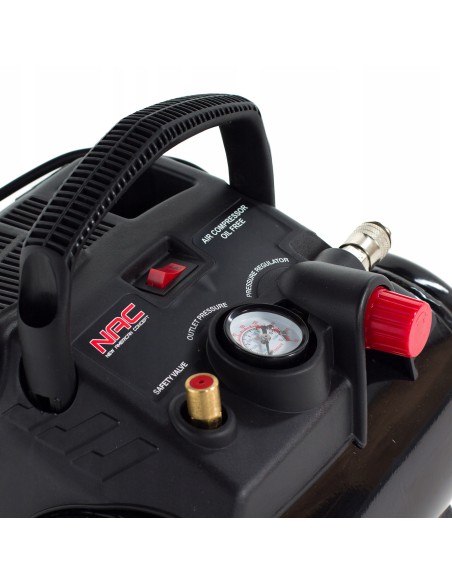 Lekki i wydajny kompresor bezolejowy NAC OFC-6-12-K-GT + zestaw akcesoriów 5902490743168 4