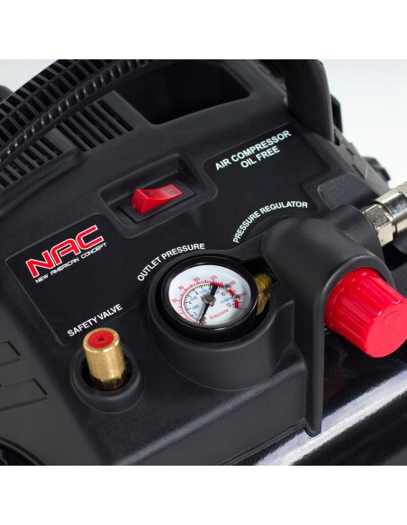 Lekki i wydajny kompresor bezolejowy NAC OFC-6-12-K-GT + zestaw akcesoriów 5902490743168 8