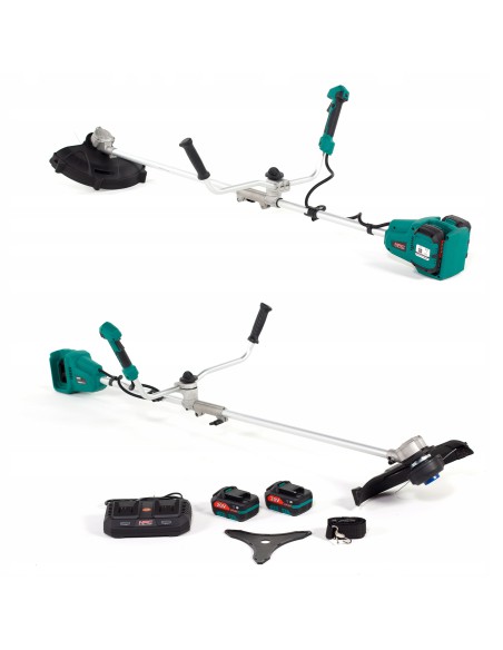 Wydajna akumulatorowa kosa NAC 20V BKB-2B40-LI-2x20V + 2 akumulatory i ładowarka 5900607539772