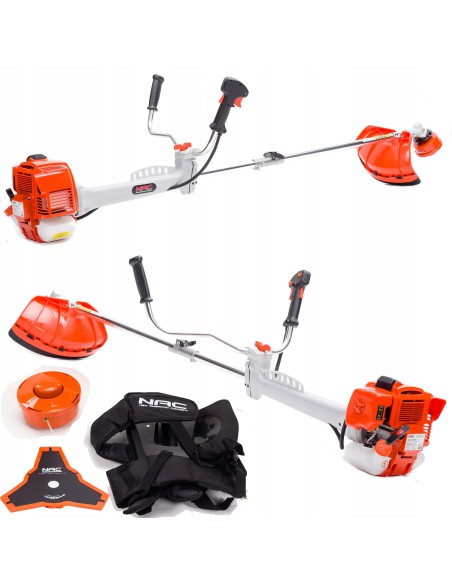 Funkcjonalna kosa spalinowa z systemem antywibracyjnym NAC BP427-17KA-T 2w1 głowica z żyłką + tarcza tnąca 5902067851449