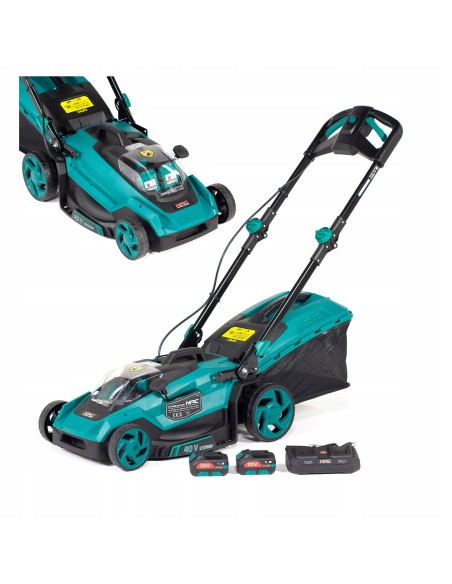 Kosiarka akumulatorowa NAC 40V LB-2B40-40-2x20V + 2x akumulator 4Ah + podwójna ładowarka 5900607539741