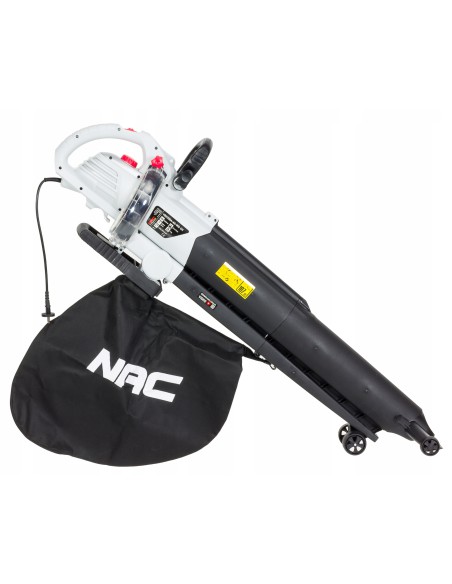 Poręczny elektryczny odkurzacz ogrodowy NAC VBE300A-AS-WS-CH + dmuchawa i rozdrabniacz liści 5902490741713