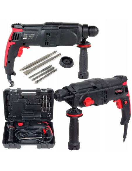 Mocny młot udarowo-obrotowy z systemem mocującym SDS plus NAC HE90-LD, 900 W - Młotowiertarki i młoty Mocny młot udarowo-obrotowy z systemem mocującym SDS plus NAC HE90-LD, 900 W 5900607534494 2