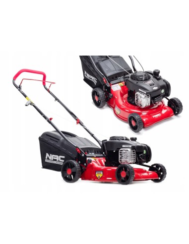 Niezawodna kosiarka spalinowa bez napędu NAC LP42-450E z silnikiem Briggs&Stratton i koszem - Kosiarki spalinowe