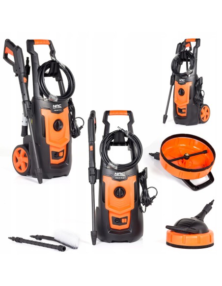Mocna myjka wysokociśnieniowa NAC PWE180-PC-LN, 130 bar + zestaw akcesoriów 5902490744103 2