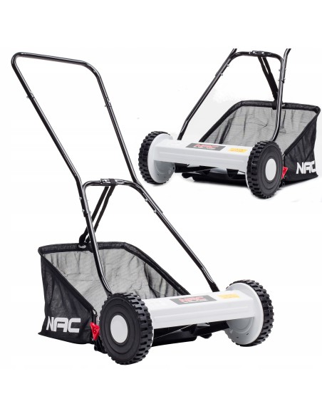 Ręczna kosiarka bębnowa z koszem NAC LM-40 szerokość koszenia 40 cm 5902067855874