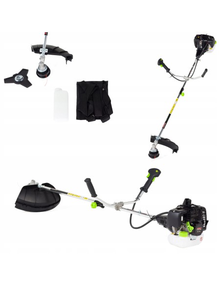 Mocna kosa spalinowa NAC BP517-20B-V + głowica żyłkowa, tarcza tnąca, szelki 5902067851272