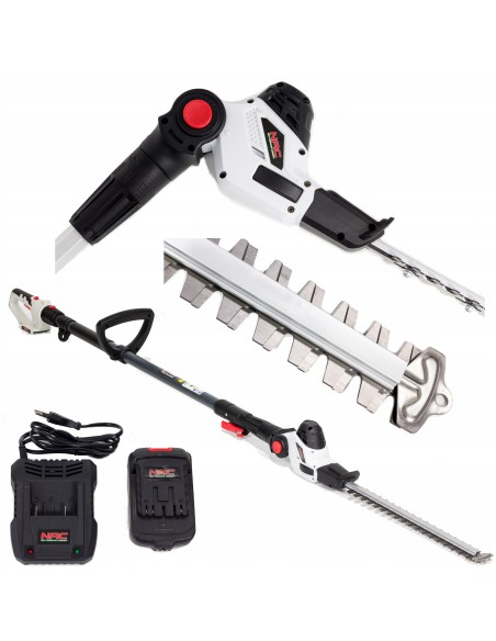 Lekkie i funkcjonalne nożyce do żywopłotu na wysięgniku NAC PHB18-B15-S2, 40 cm 5902490741782