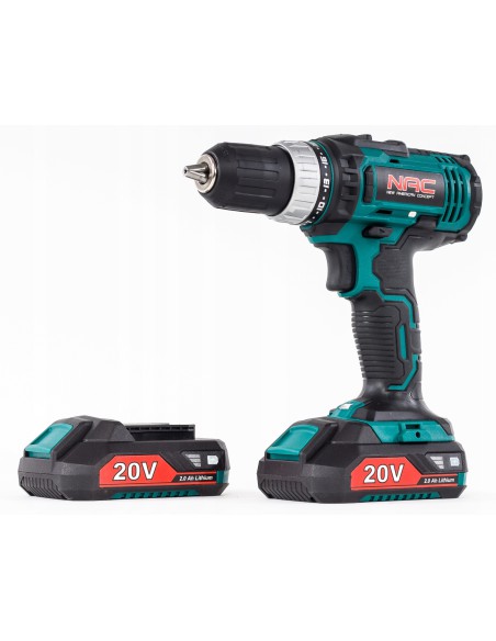 Praktyczna wiertarko-wkrętarka akumulatorowa NAC CDB2-LI-20V + walizka i duży zestaw akcesoriów 5902490740228 3