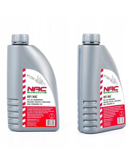Olej do smarowania prowadnicy i łańcucha pilarki oraz piły NAC 1L - Akcesoria do pilarek łańcuchowych Olej do smarowania prowadnicy i łańcucha pilarki oraz piły NAC 1L 5900607533909 2