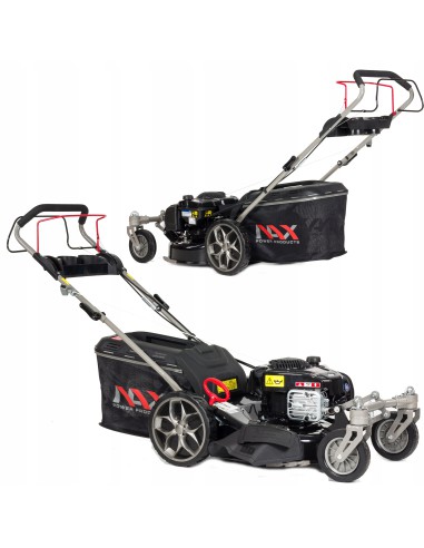 Nowoczesna kosiarka spalinowa NAX 2000S z silnikiem Briggs&Stratton 625E 150 cm3 z koszem 60l 5902490749962