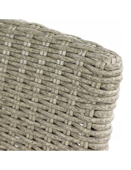 Zestaw beżowych mebli ogrodowych z technorattanu Meven - 2 fotele + sofa + ława 5902490785052 3