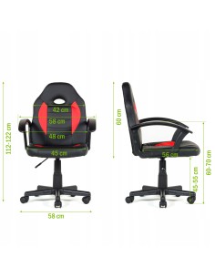 Obrotowy fotel biurowy z ekoskóry GRAMMY Meven 5900607538850 2